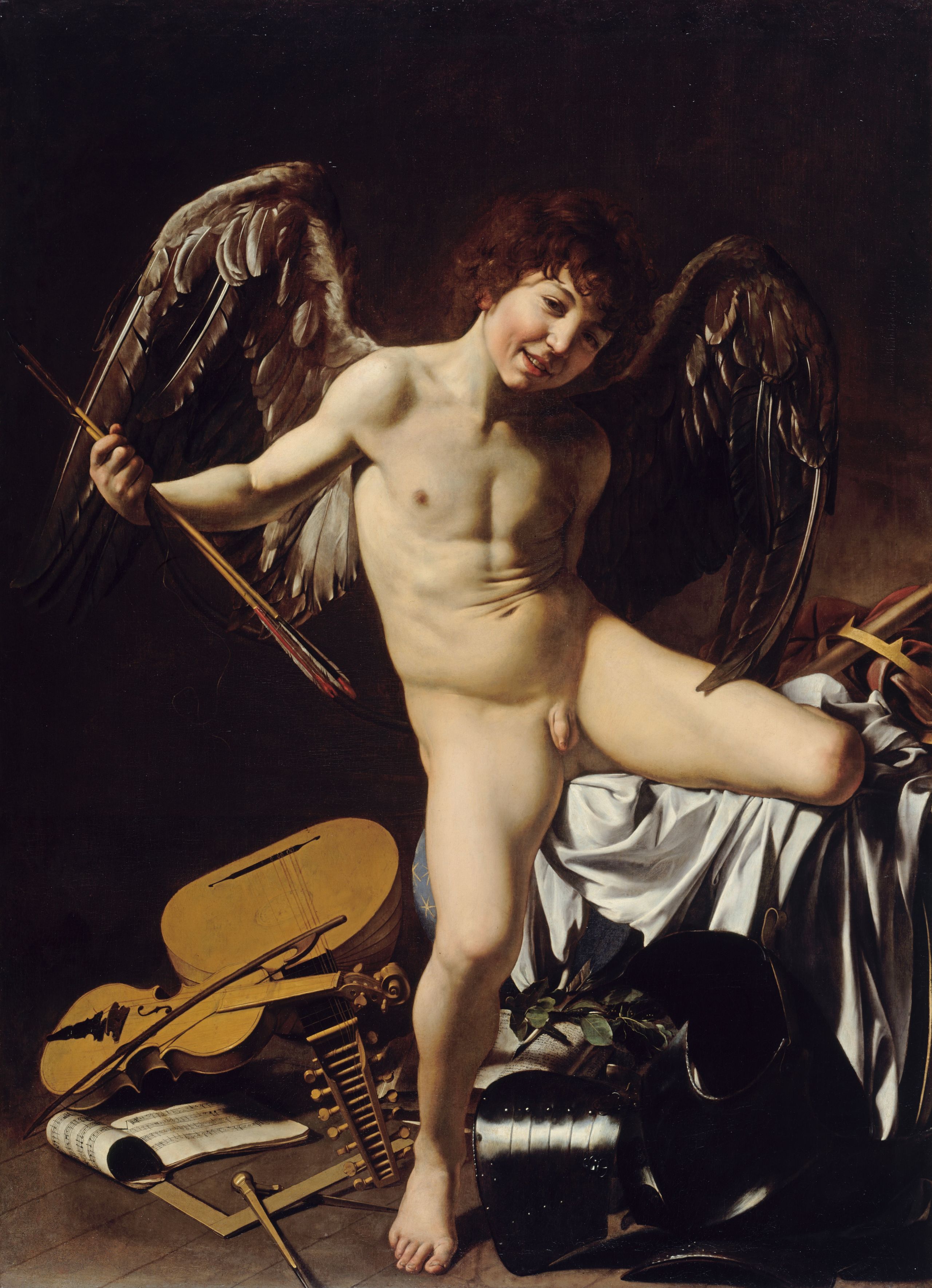 Omnia vincit Amor (Amor besiegt alles), Michelangelo Merisi da Caravaggio, 1602